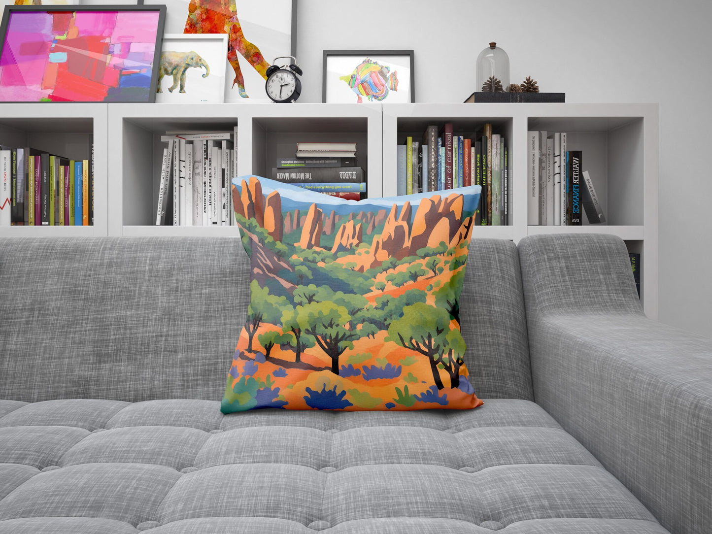 Pinnacles National Park, Decorative Pillow, Usa Travel Pillow, Art Pillow, Colorful Pillow Case, Large Pillow Cases, Housewarming Gift