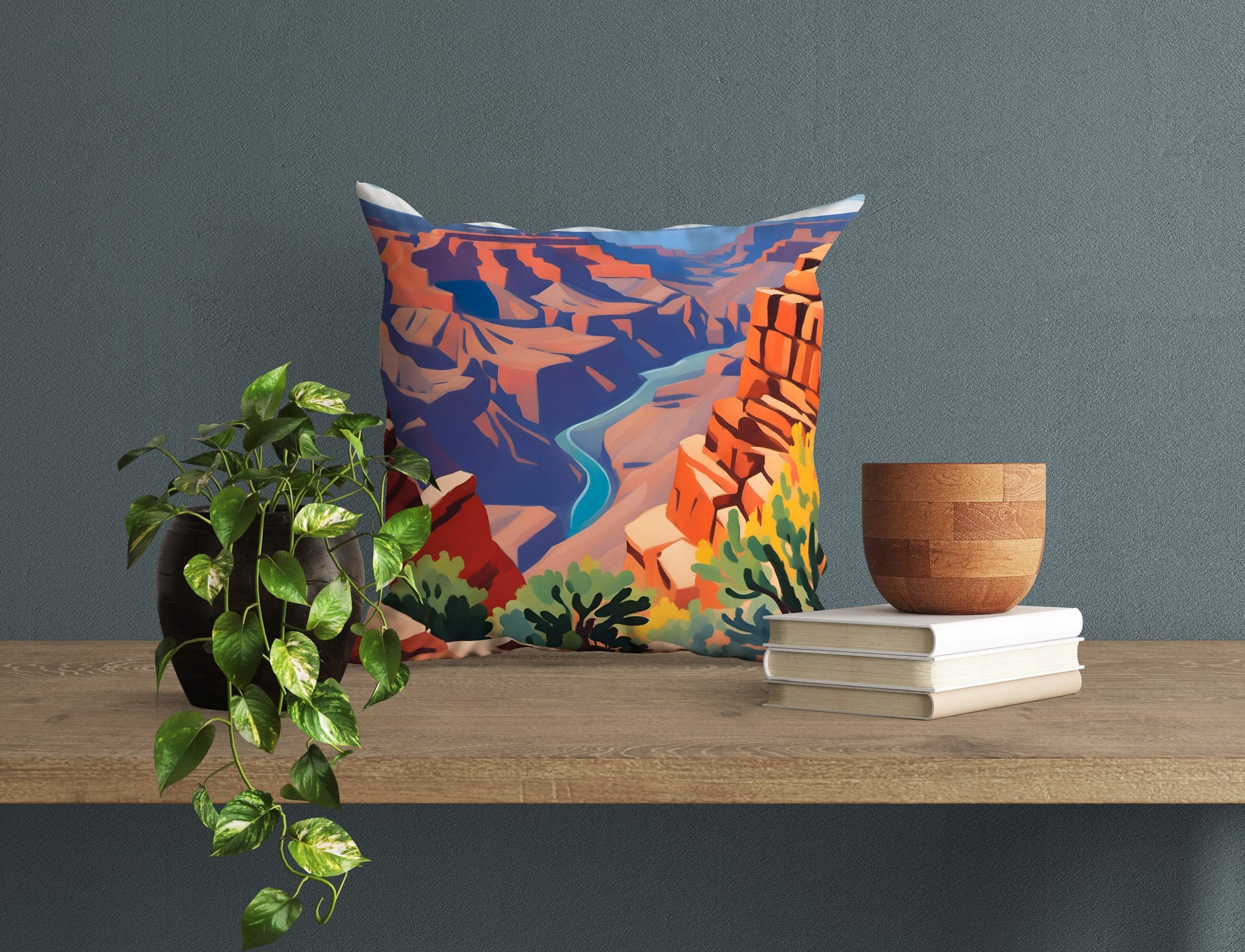 Grand Canyon National Park Arizona Tapestry Pillows, Usa Travel Pillow, Contemporary Pillow, Pillow Covers 20X20, Home Decor Pillow