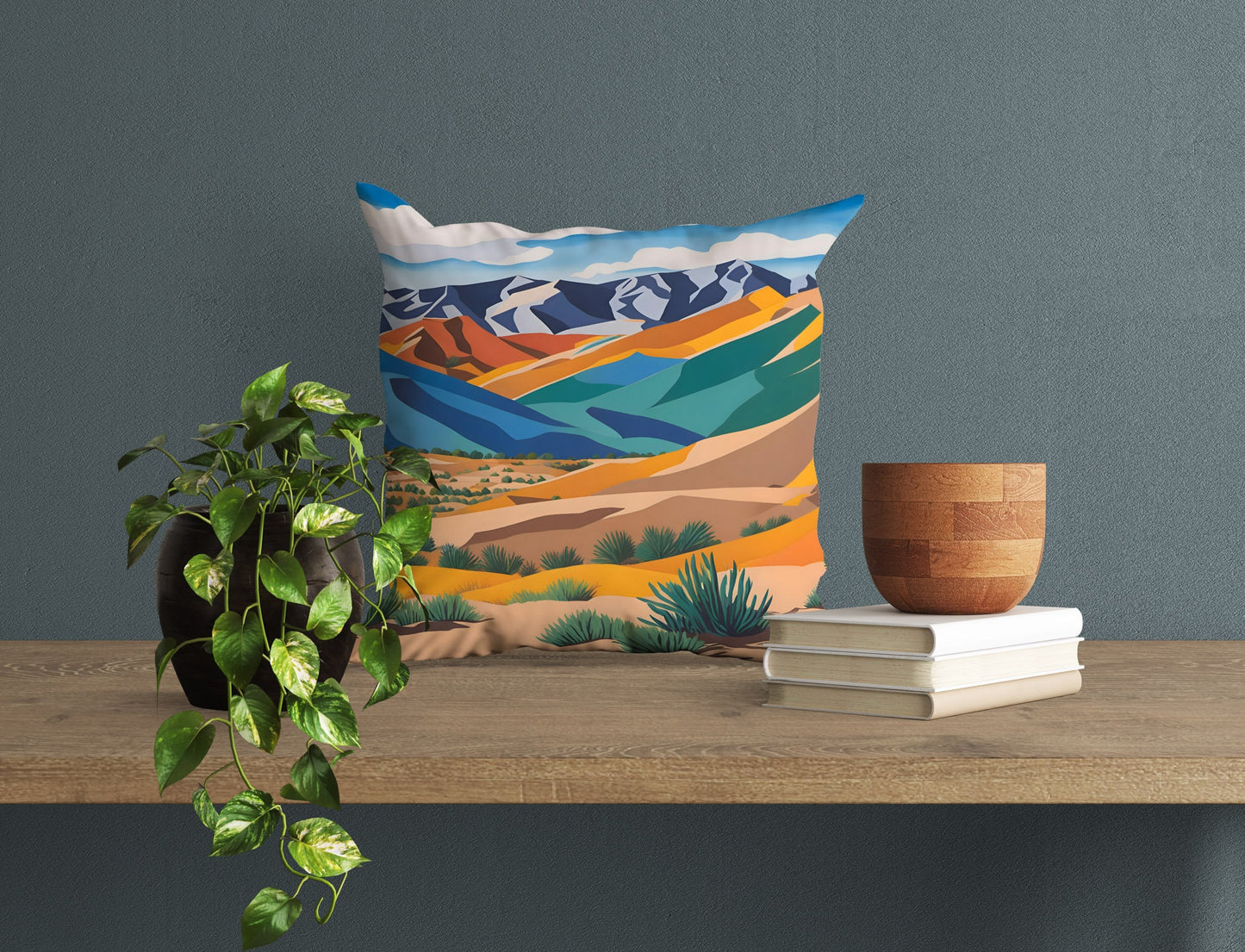 Great Sand Dunes National Park Throw Pillow, Usa Travel Pillow, Comfortable, Contemporary Pillow, 20X20 Pillow Cover, Housewarming Gift