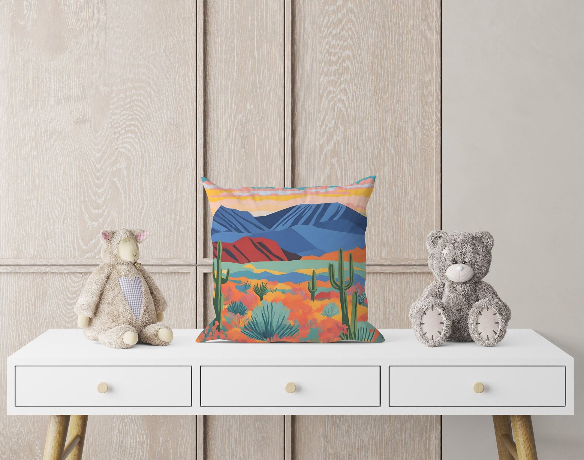 Guadalupe Mountains National Park, Toss Pillow, Usa Travel Pillow, Artist Pillow, Colorful Pillow Case, Modern Pillow, 18 X 18 Pillow Covers