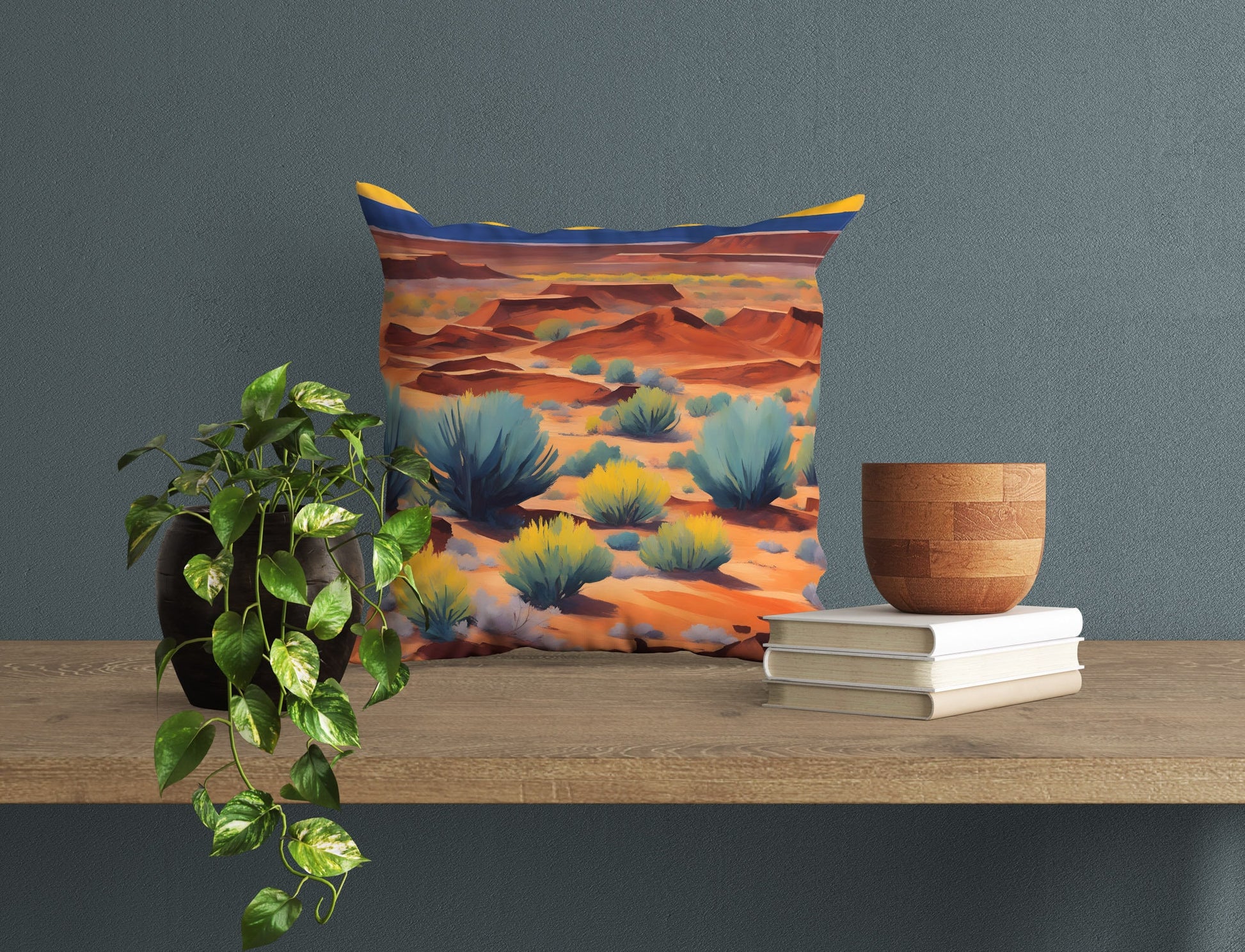 Petrified Forest National Park Arizona, Toss Pillow, Usa Travel Pillow, Art Pillow, Colorful Pillow Case, Modern Pillow, 16X16 Case