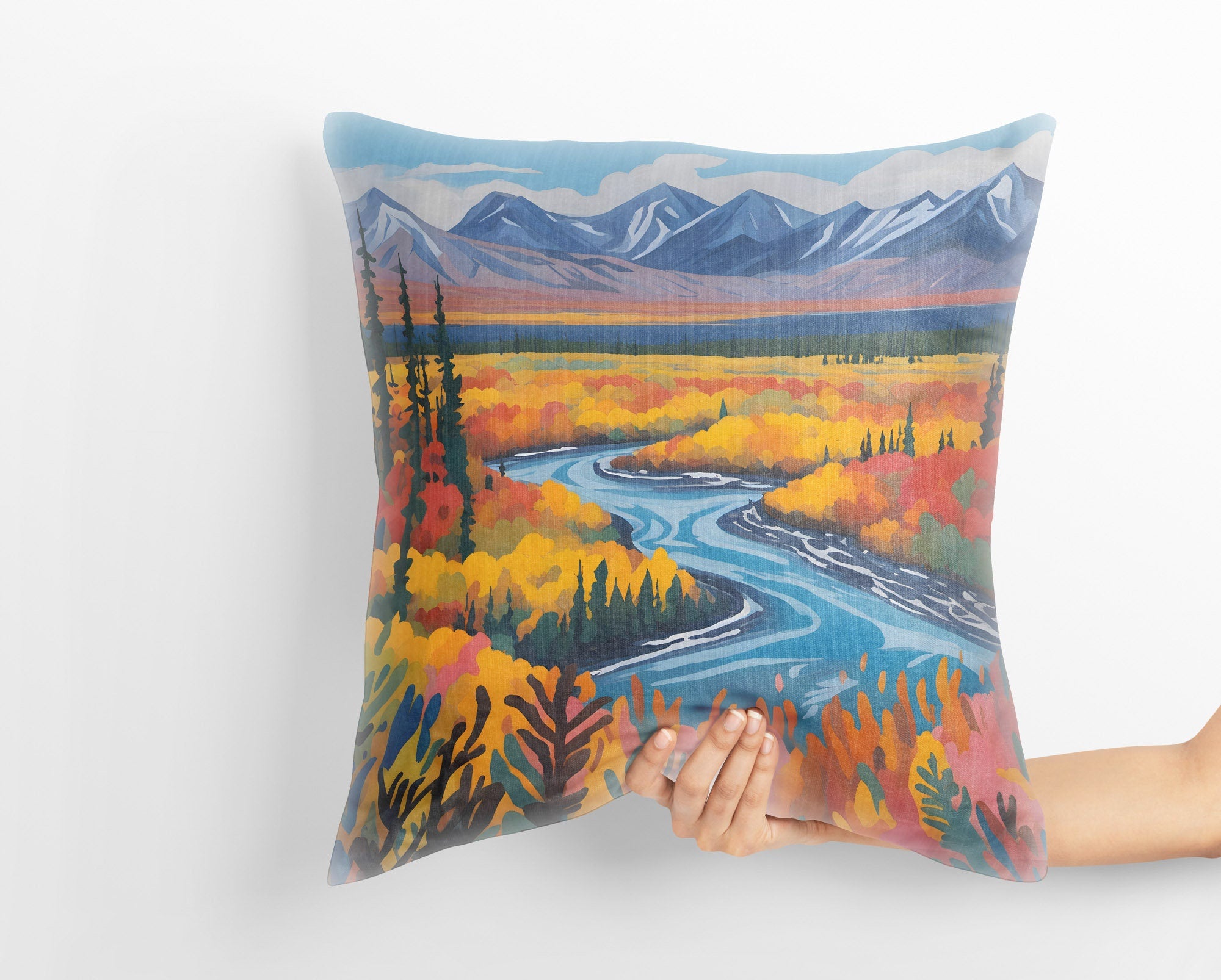 Kobuk Valley National Park Tapestry Pillows Usa Travel Pillow