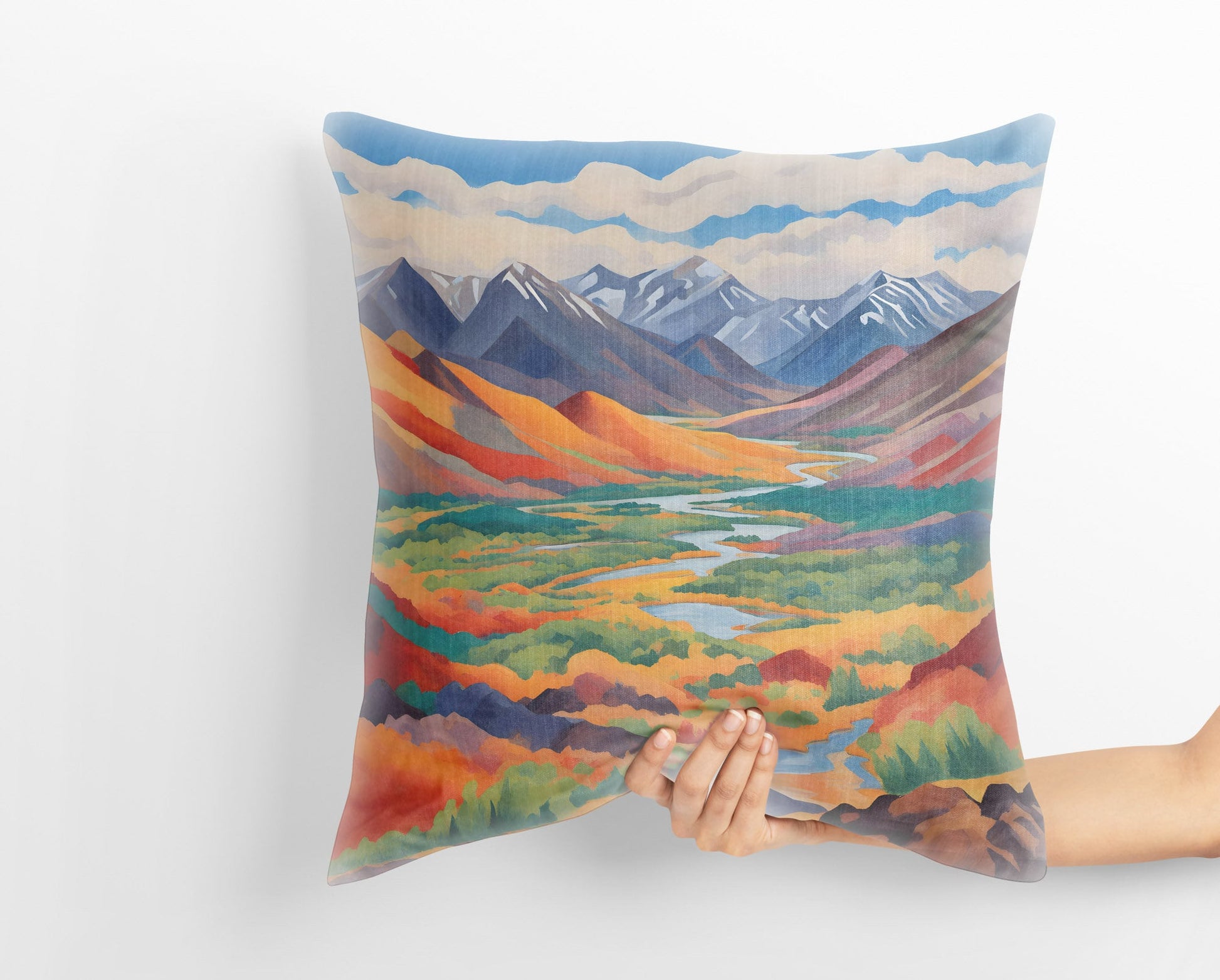 Katmai National Park Alaska Throw Pillow Cover, Usa Travel Pillow, Designer Pillow,Large Pillow Cases, Farmhouse Pillow, Girl Pillow