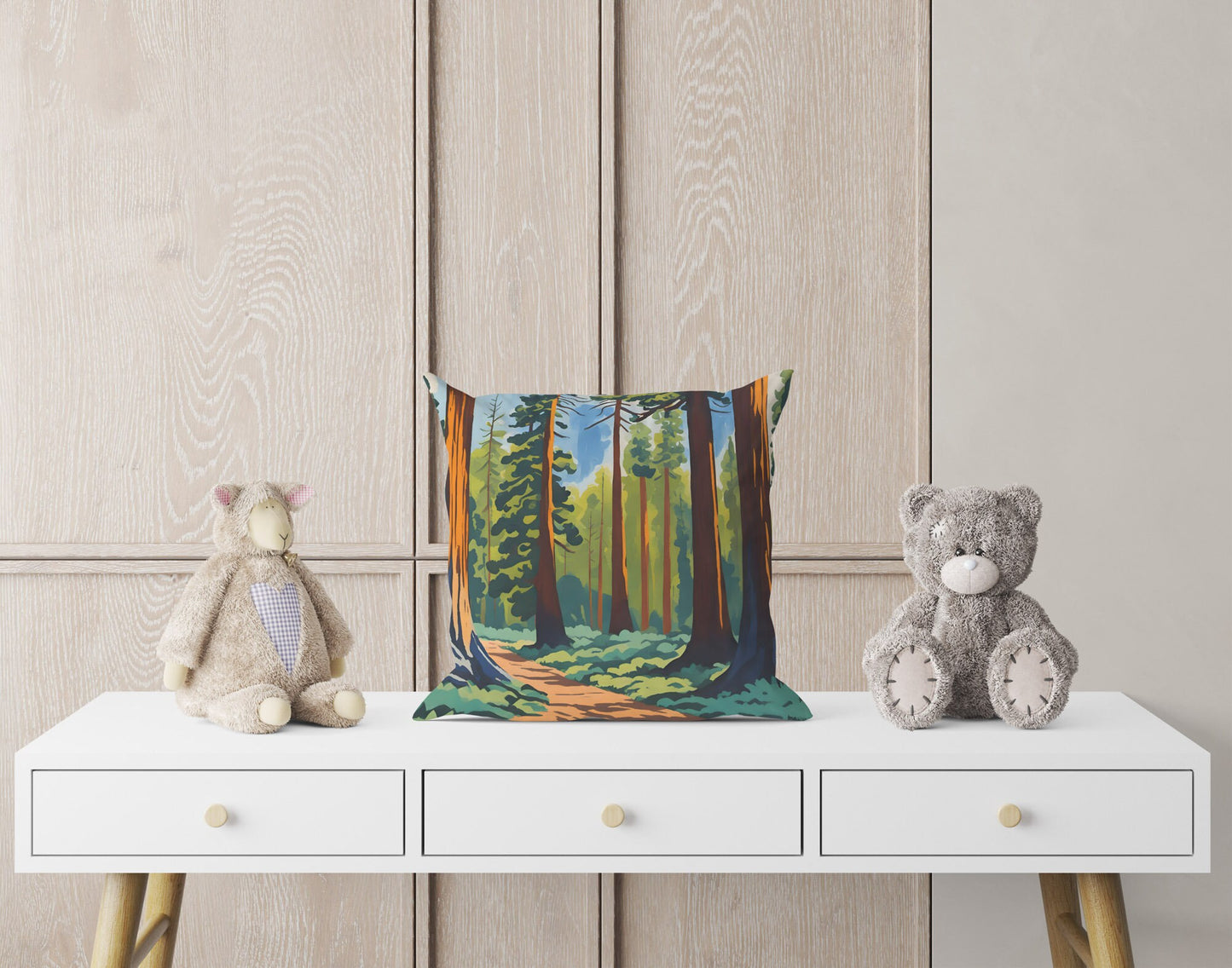 Mariposa Grove In Yosemite National Park, California Toss Pillow, Usa Travel Pillow, Modern Pillow, 18 X 18 Pillow Covers, Housewarming Gift