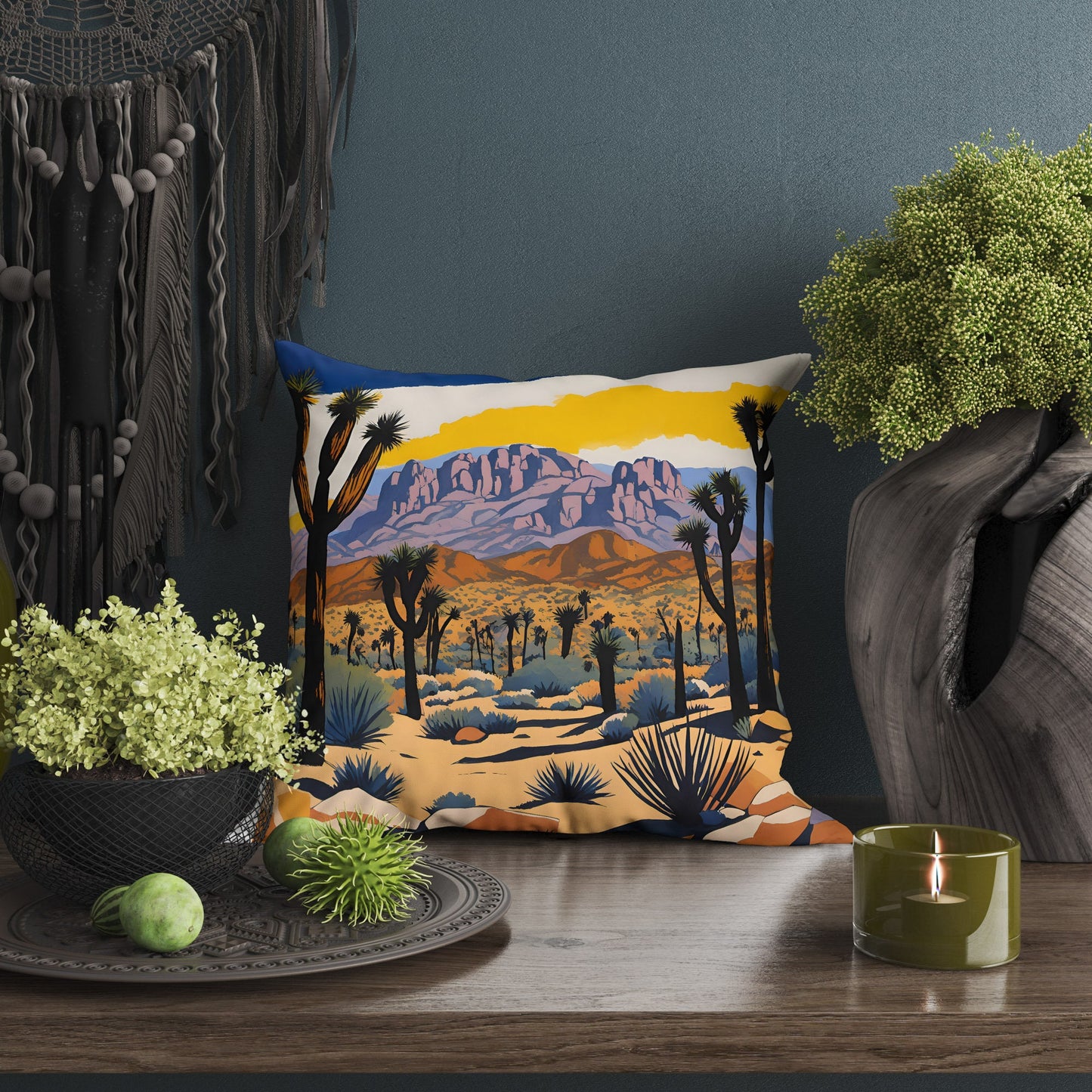 Hidden Valley In Joshua Tree National Park, California Tapestry Pillows, Travel Pillow, Designer Pillow, Modern Pillow, Large Pillow Cases