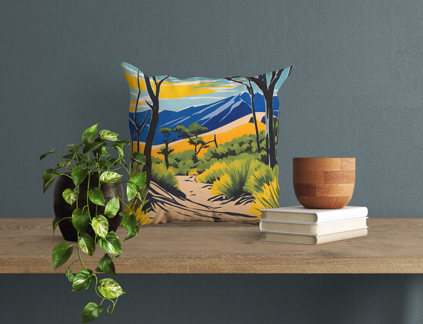 Montville Nature Trail In Great Sand Dunes National Park, Colorado, Usa Pillow Case, Usa Travel Pillow, Contemporary Pillow, 16X16 Case