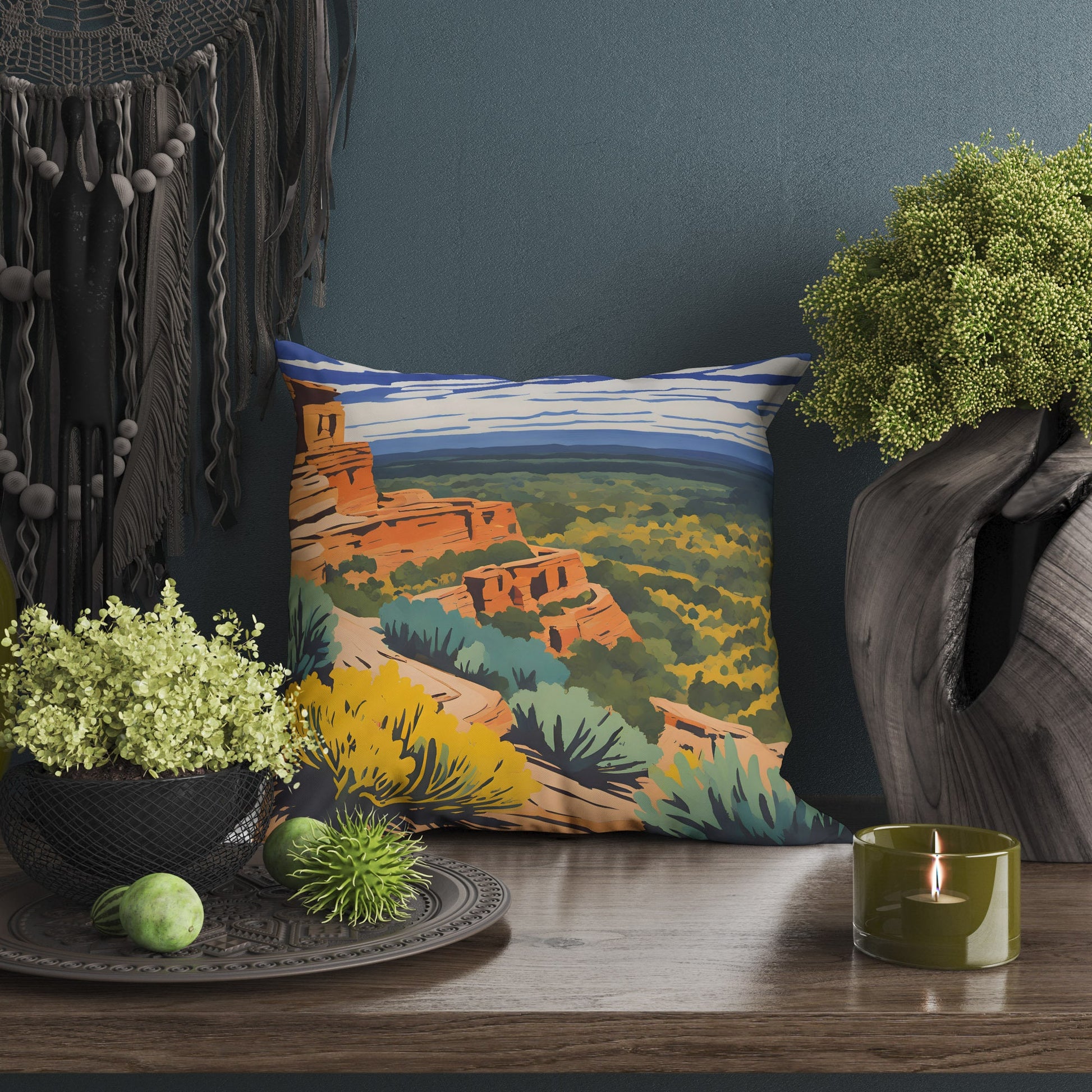 Mesa Verde National Park, Colorado Tapestry Pillows, Usa Travel Pillow –  georgemillerart