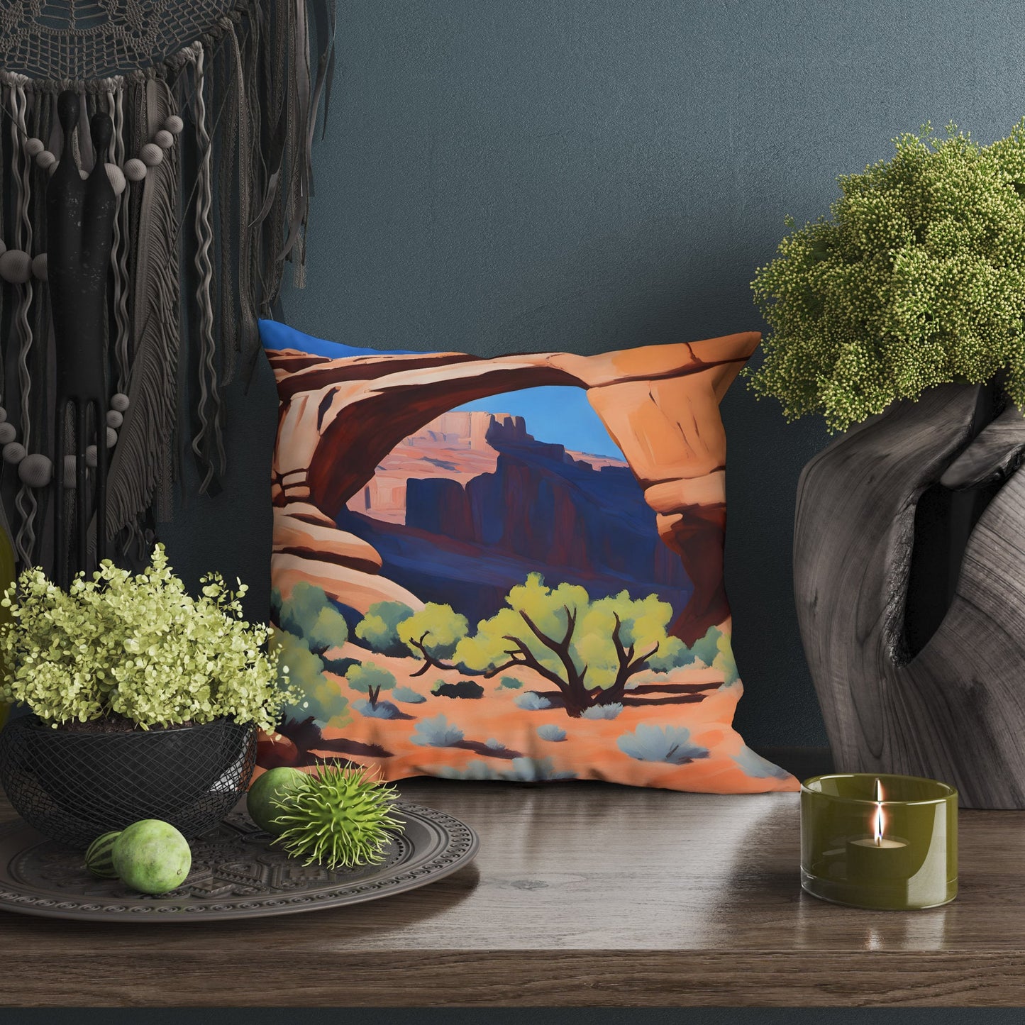 Arch In Canyonlands National Park Throw Pillow Cover, Usa Travel Pillow, Soft Pillow Case, Colorful Pillow Case, Fashion, 20X20 Pillow Cover