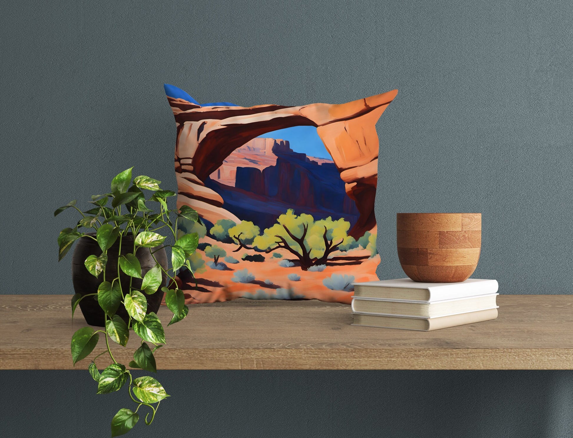 Arch In Canyonlands National Park Throw Pillow Cover, Usa Travel Pillow, Soft Pillow Case, Colorful Pillow Case, Fashion, 20X20 Pillow Cover