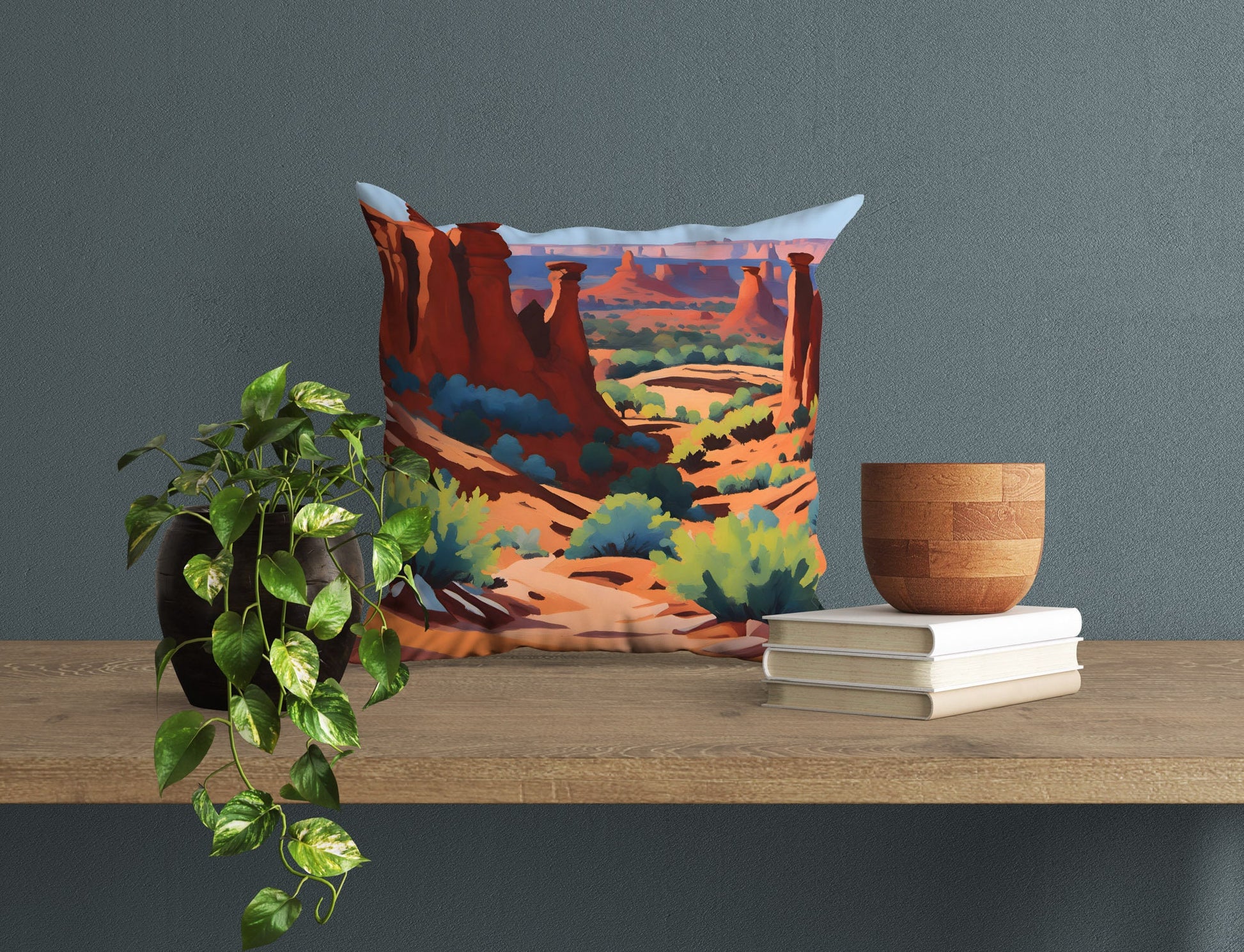 Chesler Park In Canyonlands National Park Decorative Pillow, Usa Travel Pillow, Art Pillow, Beautiful Pillow, Pillow Covers 20X20