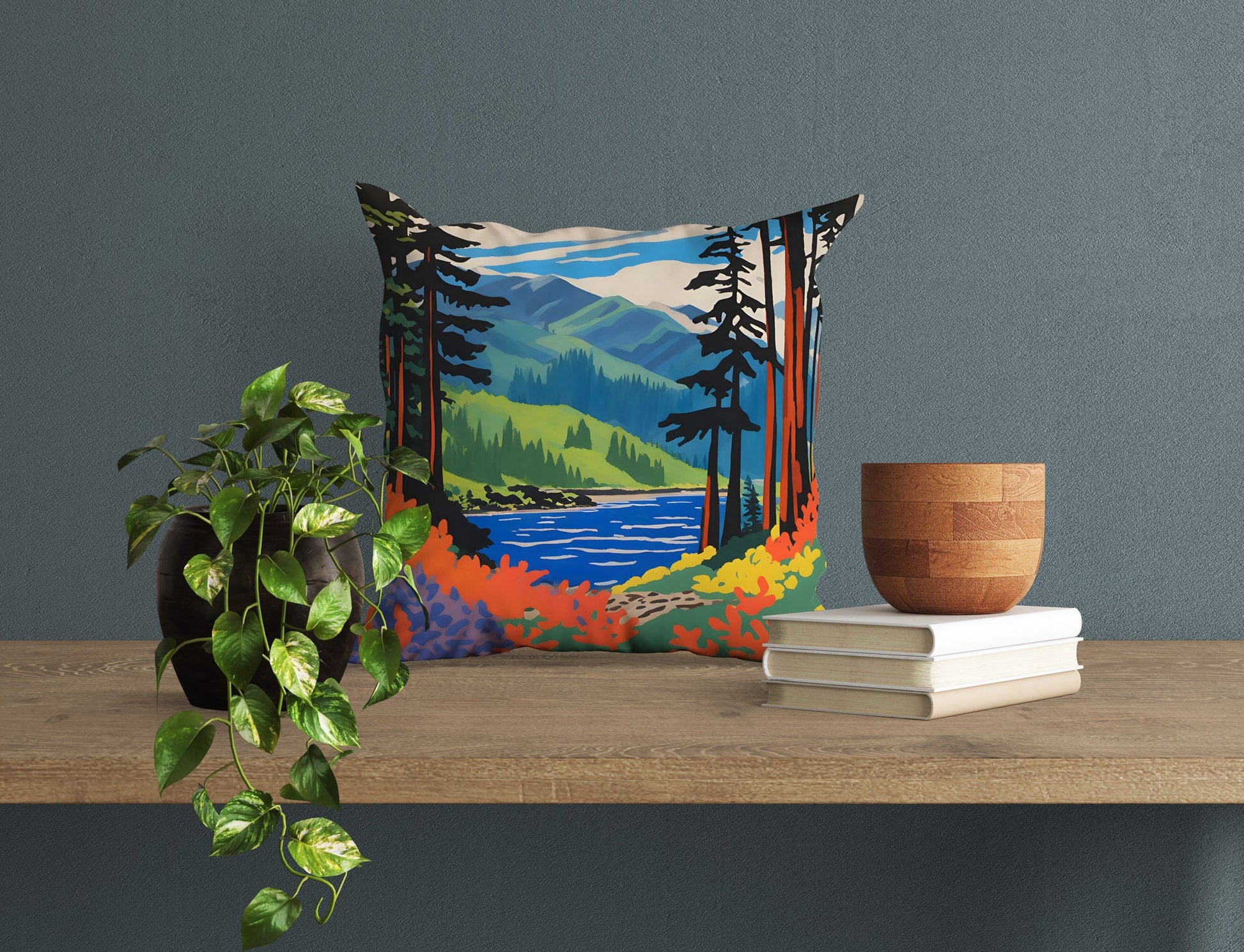 Olympic National Park Throw Pillow, Usa Travel Pillow, Soft Pillow Cases, Colorful Pillow Case, Modern Pillow, Large Pillow Cases