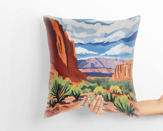 Capitol Reef National Park Pillow Case, Usa Travel Pillow, Art Pillow, Colorful Pillow Case, Modern Pillow, 24X24 Pillow Case, Holiday Gift