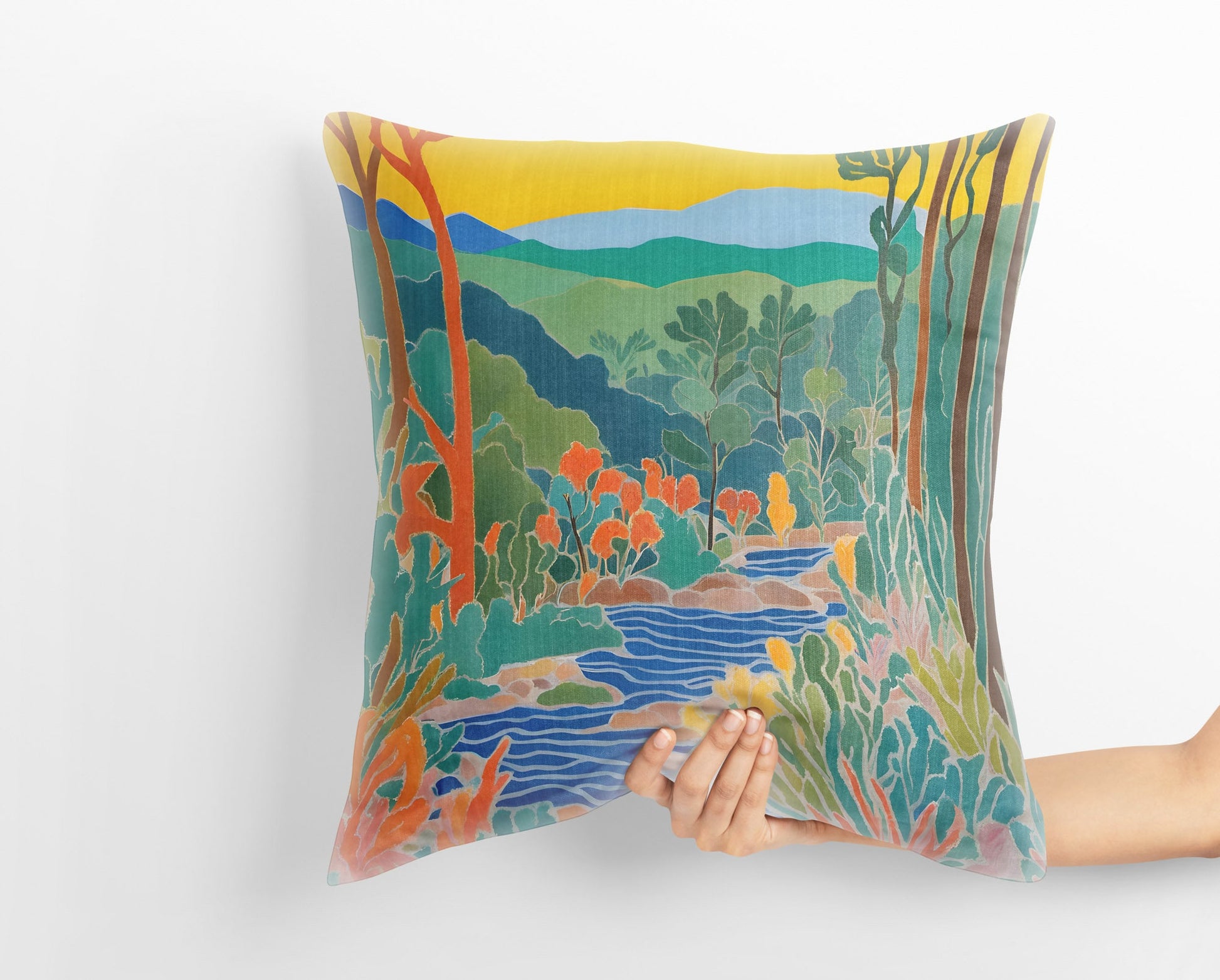 Hot Springs National Park, Arkansas Tapestry Pillows, Usa Travel Pillow, Colorful Pillow Case, Beautiful Pillow, Large Pillow Cases