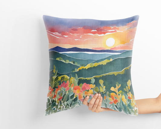 Shenandoah National Park, Virginia Tapestry Pillows, Usa Travel Pillow, Artist Pillow, Beautiful Pillow, 20X20 Pillow Cover