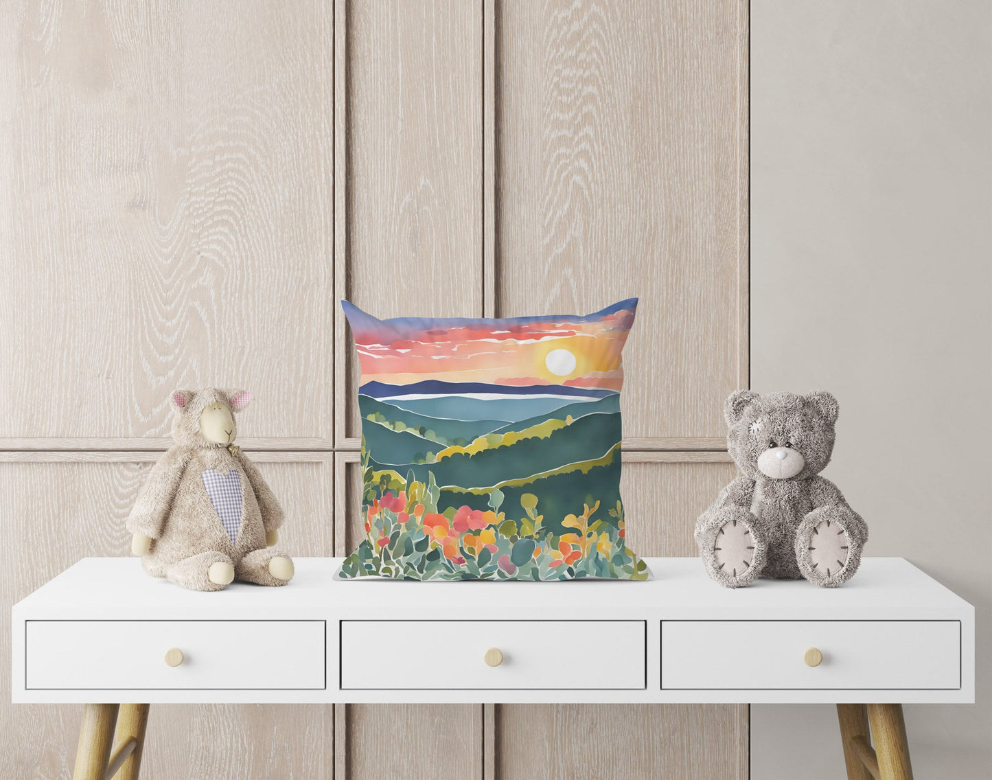 Shenandoah National Park, Virginia Tapestry Pillows, Usa Travel Pillow, Artist Pillow, Beautiful Pillow, 20X20 Pillow Cover