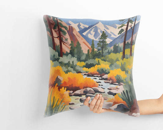 Kings Canyon National Park California Pillow Case, Usa Travel Pillow, Designer Pillow, 24X24 Pillow Case, Gift For Parents, Holiday Gift