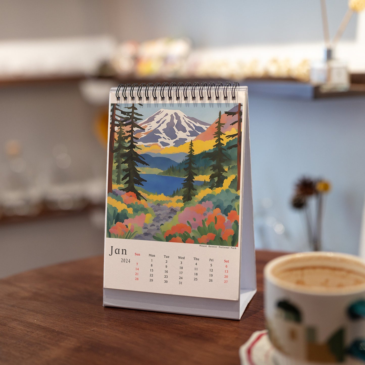 2024 U.S. National Parks Calendar with Schedules - Explore the Beauty: A Stunning Journey Through America's Natural Treasures
